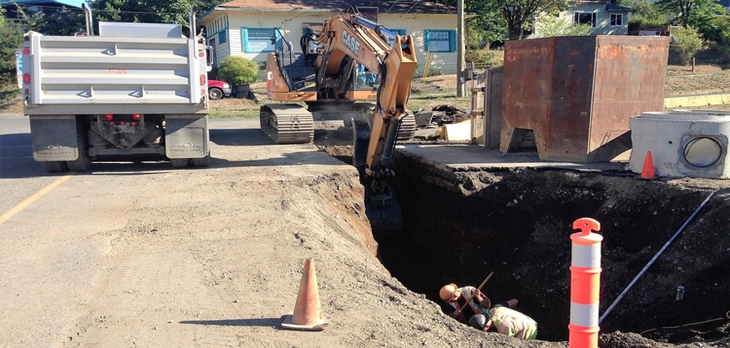 IWC Excavation - Full-Scale Underground Utilities Services include storm sanitary sewers and waterworks