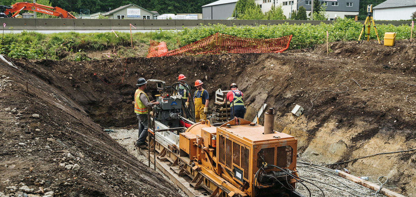 IWC Excavation - Lantzville Sanitary Sewer Phase III Project - Directional Drilling Construction