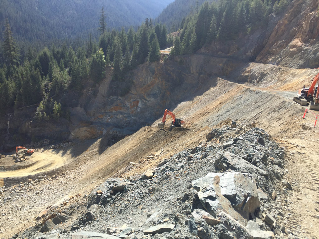 IWC Excavation at Myra Falls Mine Operation performing Industrial Construction and Excavation in Comox Strathcona BC